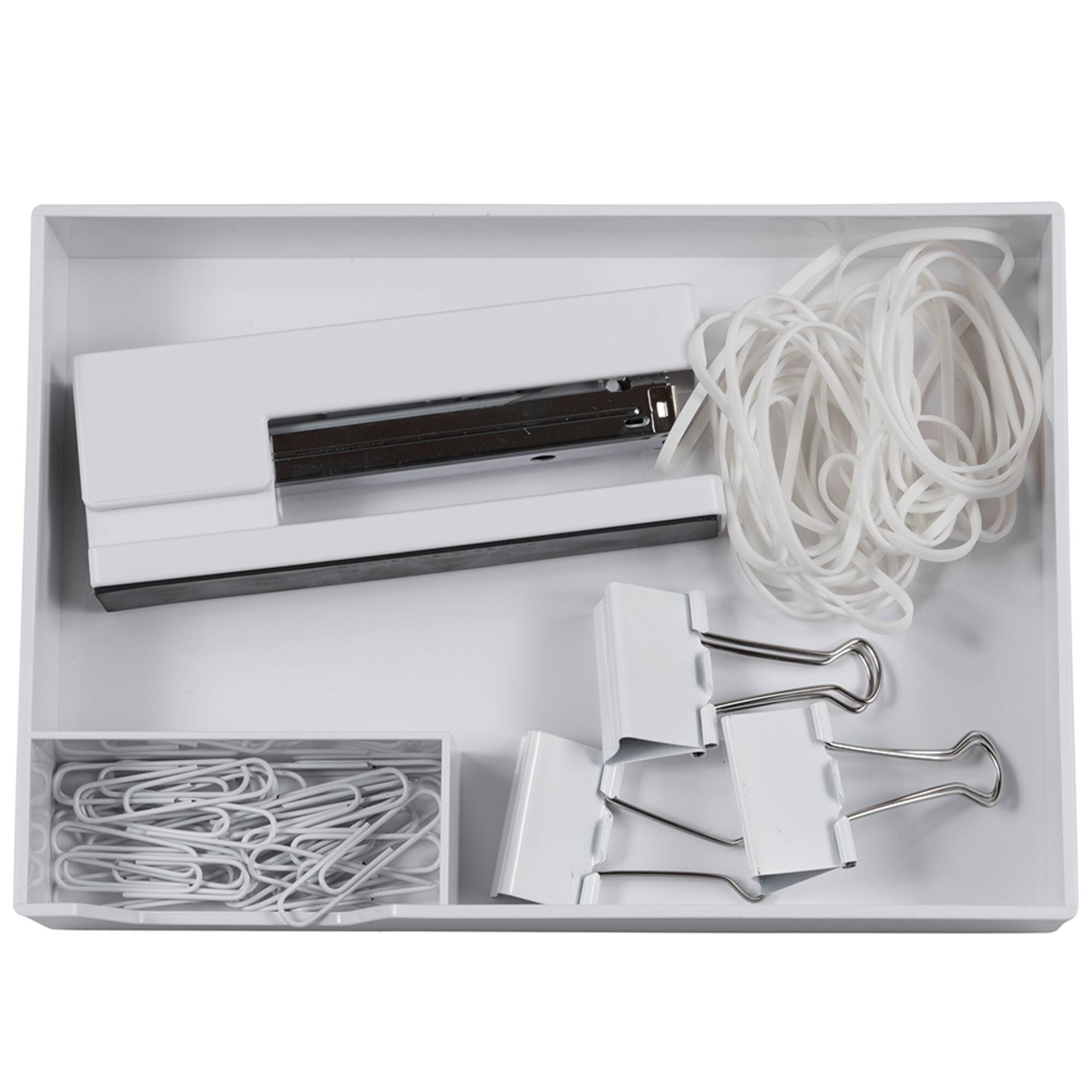 JAM Paper White Stackable Office Supply Tray